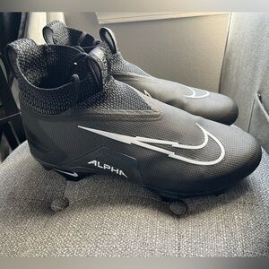 Nike Alpha Menace Elite Black-Iron Grey-White Men's Football NEW